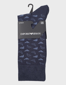 EMPORIO ARMANI: Сині шкарпетки 