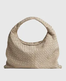 Bottega Veneta: Бежеві сумки 