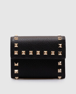 Valentino: Чёрный кошелёк  Rockstud