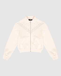 Versace: Бежевая куртка 