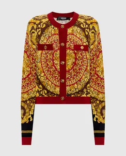 Versace: Шёлковый кардиган 