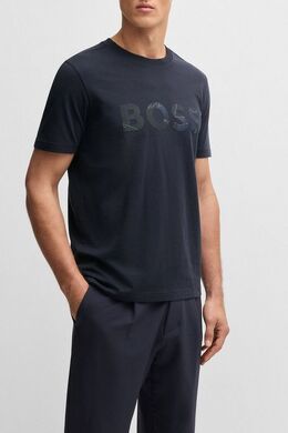 BOSS: Хлопковая футболка 