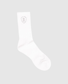 Brunello Cucinelli: Білі шкарпетки 