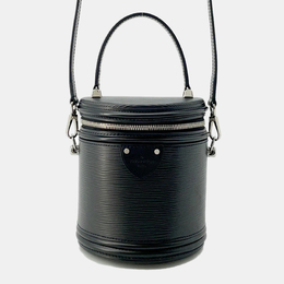 Louis Vuitton: Чёрная сумка  Épi
