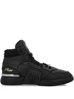 Philipp Plein: Чёрные кроссовки  Hexagon