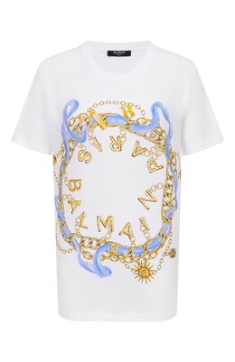 Balmain: Хлопковая футболка 