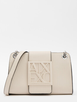Armani Exchange: Бежевая сумка 