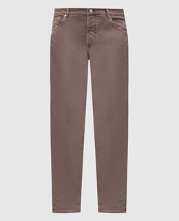 Brunello Cucinelli: Коричневые джинсы 