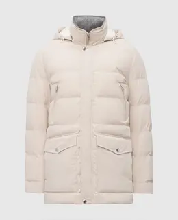 Brunello Cucinelli: Бежевая куртка 