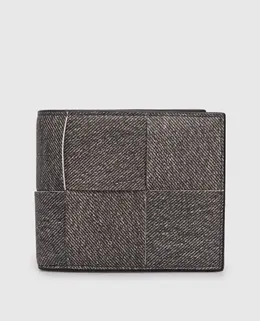 Bottega Veneta: Серый кошелёк  Intreccio