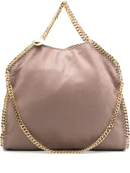 Stella McCartney: Бежевая сумка-шоппер  Falabella