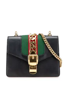 Gucci Pre-Owned: Чёрная сумка через плечо 