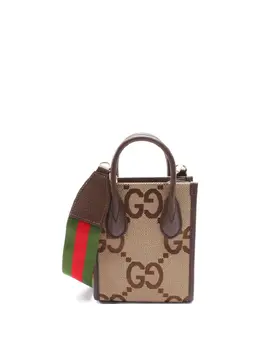 Gucci Pre-Owned: Коричневая сумка-шоппер 