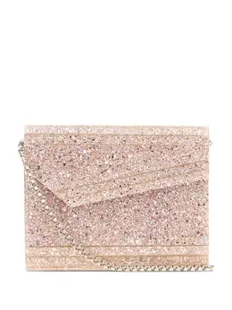 Jimmy Choo: Серебристый клатч 