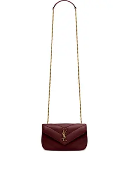 Saint Laurent: Бордовая сумка  Loulou