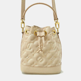 Louis Vuitton: Бежевая сумка 
