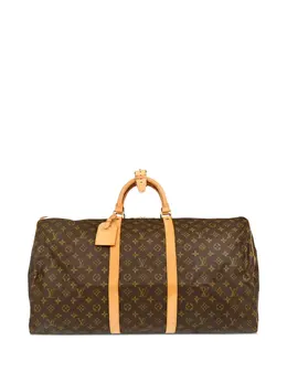 Louis Vuitton Pre-Owned: Коричневая спортивная сумка 