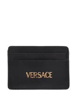 Versace: Чёрный картхолдер 