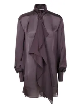 sacai: Коричневая блуза 