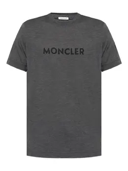 Moncler: Футболка с принтом 