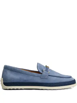 Tod's: Голубые лоферы 