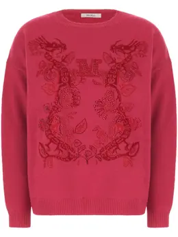 Max Mara: Розовый свитер 