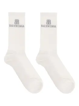 Balenciaga: Белые носки 