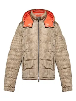 Moncler: Бежевая куртка 