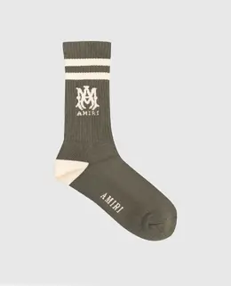AMIRI: Зелёные носки 