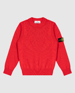 Stone Island: Красный свитер 