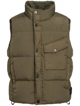 STONE ISLAND: Зелёный жилет 