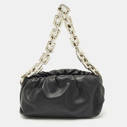 Bottega Veneta: Чёрная сумка  Chain Pouch
