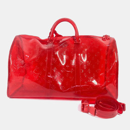 Louis Vuitton: Красная сумка  Keepall 50