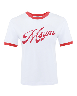 MSGM: Футболка с принтом 