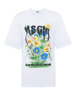 MSGM: Футболка с принтом 