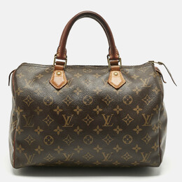 Louis Vuitton: Коричневая сумка  Speedy 30