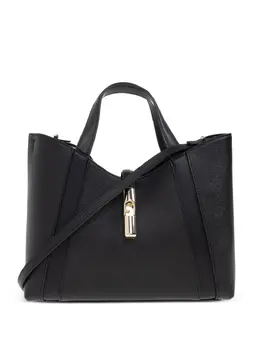 Furla: Чёрная сумка-шоппер 