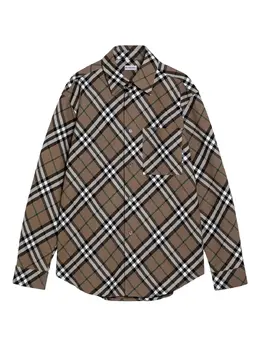 Burberry: Рубашка с длинным рукавом 