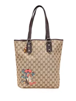 Gucci Pre-Owned: Коричневая сумка-шоппер 