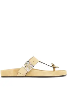 Tory Burch: Бежевые сандалии  Miller