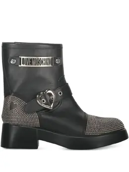 Moschino: Чёрные ботинки 