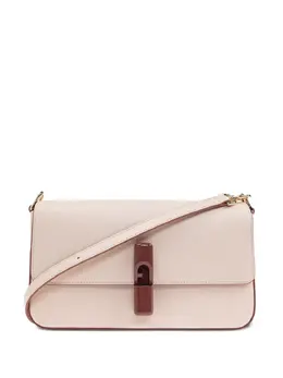 Furla: Розовая сумка через плечо 