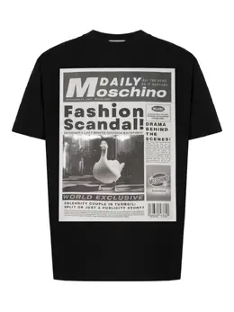 Moschino: Футболка с принтом 