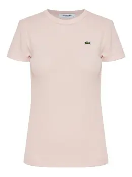 Lacoste: Розовая футболка 