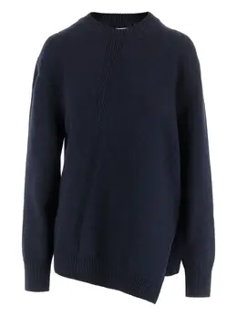 Jil Sander: Синий свитер 