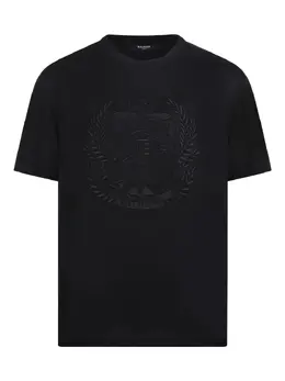 Balmain: Чёрная футболка 
