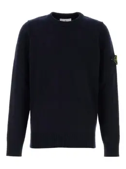 Stone Island: Голубой свитер 