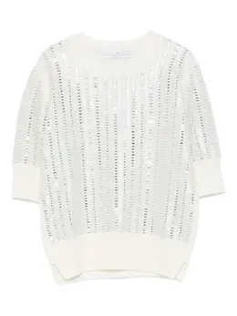 Ermanno Scervino: Футболка с блёстками 