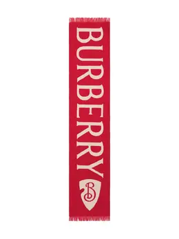 Burberry: Красный шарф 
