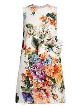 Dolce & Gabbana: Платье с растительным принтом 